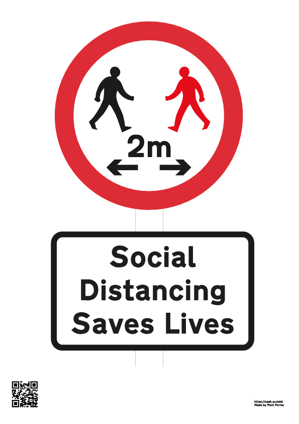 Social Distancing Saves Lives A4