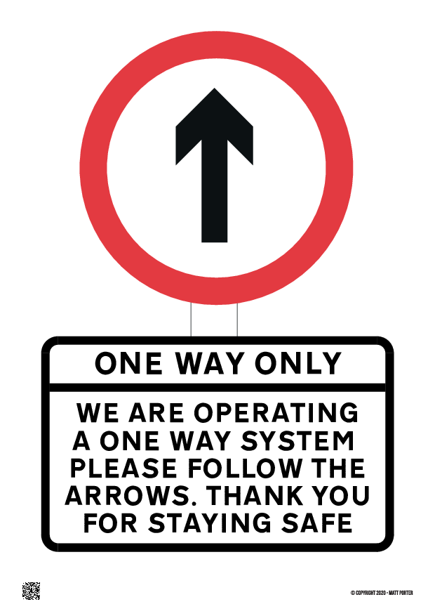 One Way System in Operation Here - Poster Generator / Sign Maker