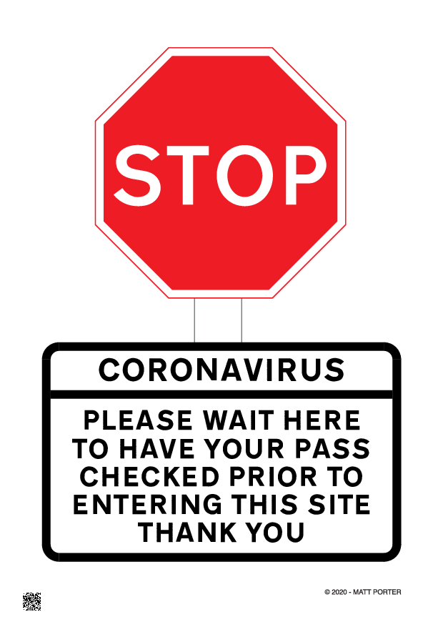 Coronavirus Stop Sign