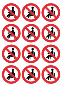 64mm Do Not Sit On This Chair – Version 2 – Round Stickers - Free and ...