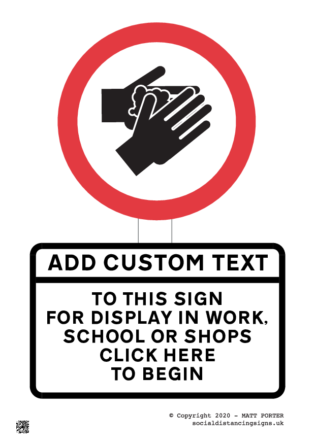 Wash Your Hands Poster Generator